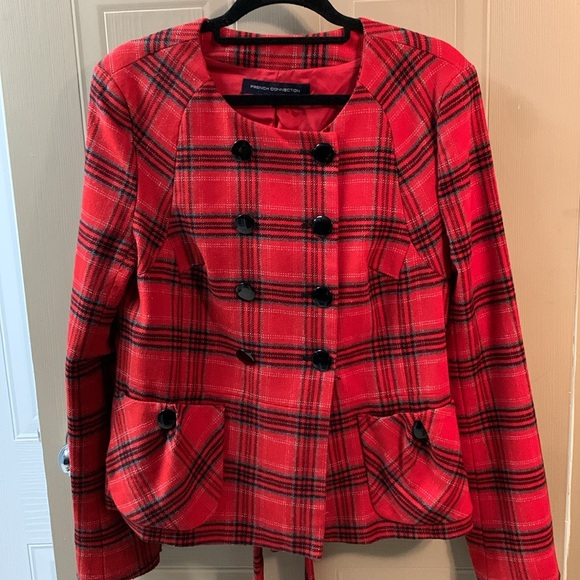 French Connection wool plaid jacket - Picture 5 of 6